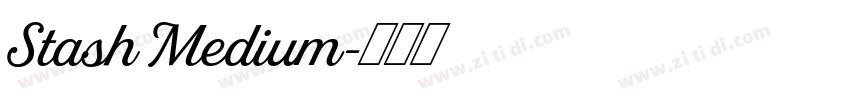 Stash Medium字体转换